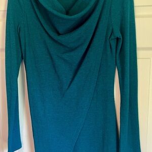 Marc New York Teal Cowl Neck Sweater